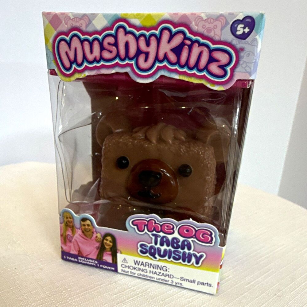 NEW MushyKinz The OG Taba Squishy - Series 1 Button the Bear (Sealed)